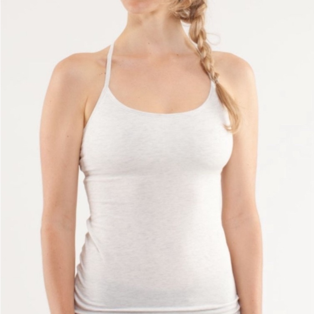 Lululemon diversity tank 6 EUC RARE vitasea lyocell shelf-bra